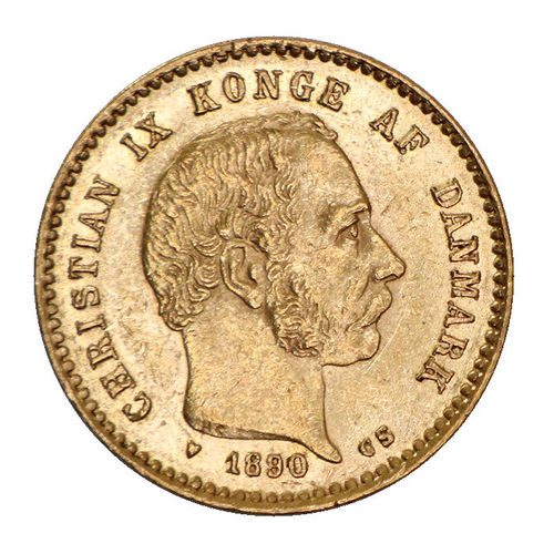 Dänemark 10 Kronen Christian IX. 1890 Denmark Kroner vz