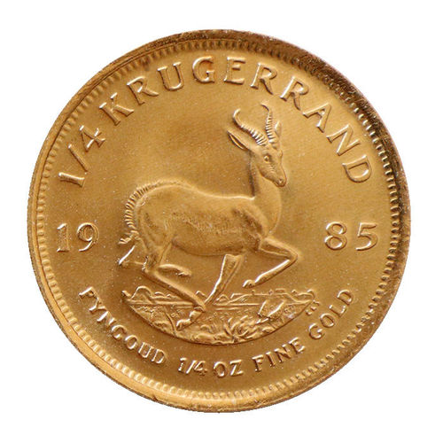 Südafrika 1/4 oz Gold Krügerrand 1985 bankfrisch