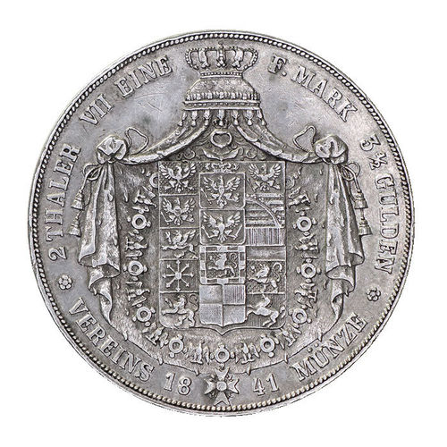 Brandenburg Preussen Doppeltaler König Friedrich Wilhelm IV. 1841 A ss-vz