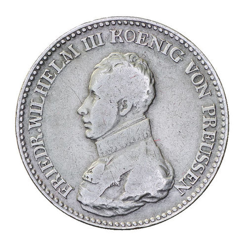 Brandenburg Preussen Taler König Friedrich Wilhelm III. 1818 A s-ss