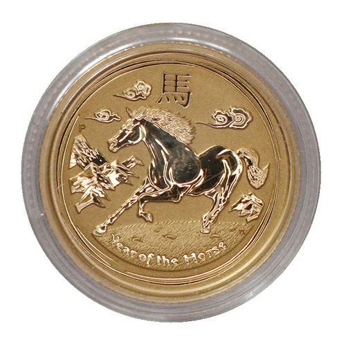 Australien 15 Dollars Year of the Horse 1/10 oz Gold 2014 proof