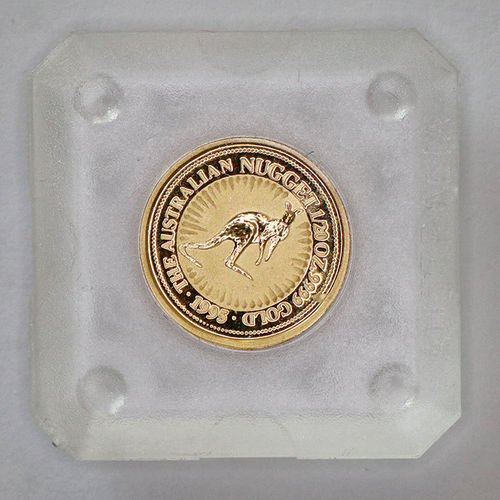 Australien Nugget Känguru 5 Dollars 1/20 oz Gold 1995 BU