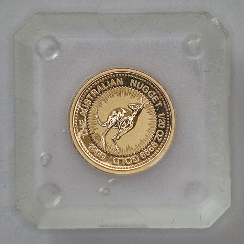 Australien Nugget Känguru 5 Dollars 1/20 oz Gold 1999 BU