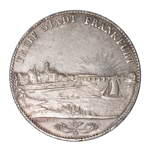 Frankfurt Freie Stadt Doppeltaler 3.5 Gulden 1841 ss-vz